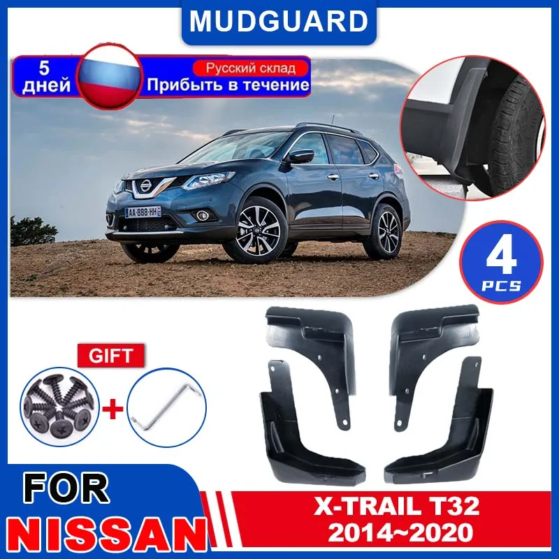 

Car Fenders for Nissan X-Trail X Trail T32 2014~2020 Rear Mudguards Splash Guards Auto Wheel Protecti Exterior Parts Accessories