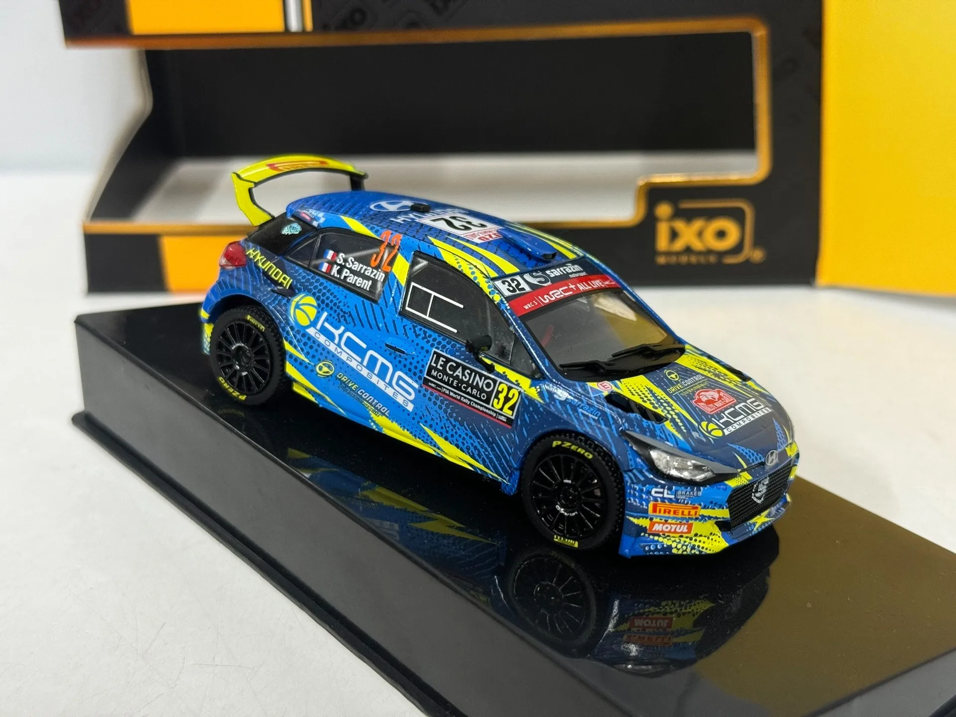 Diecast IXO Scala 1/43 Hyundai I20 R5 # 32 Ornamento per esposizione souvenir regalo giocattolo da collezione modello di auto in lega