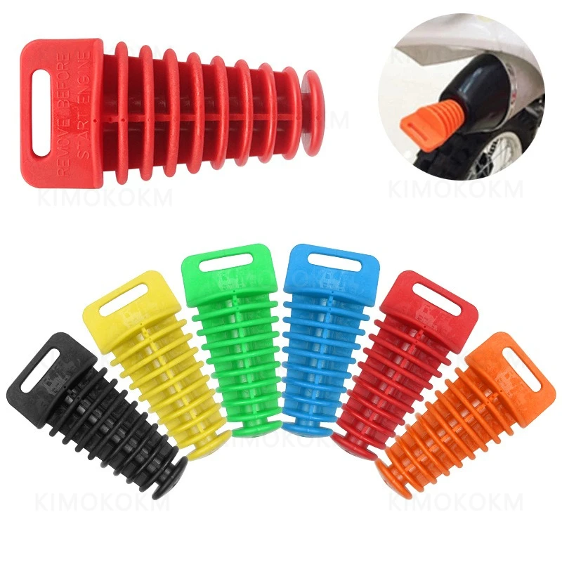 Pipe Protector Exhaust Pipe Plug Tailpipe Rubber Air Bleeder Plug Exhaust  Wash Plug Motorcycle Dirt Bike Motocross