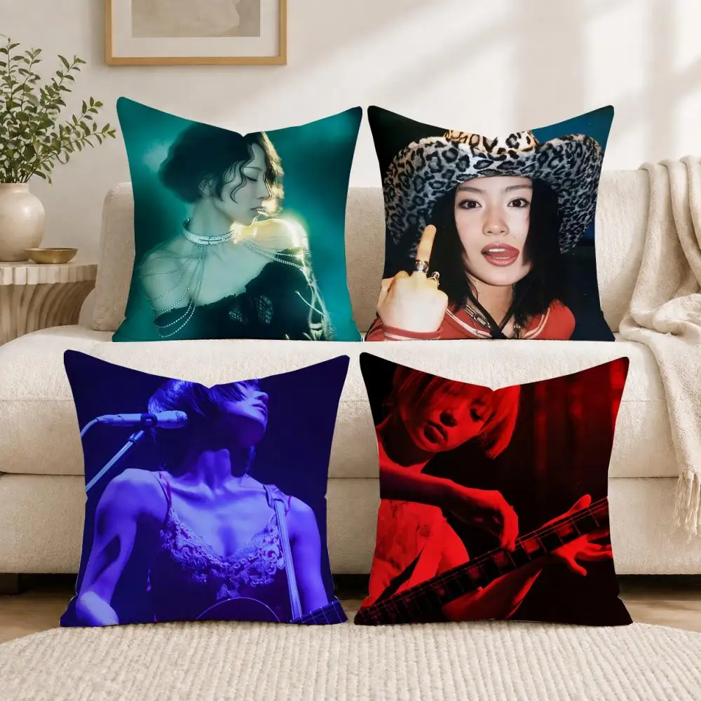 Unique S-Sheena R-Ringo Singer Cushion Cover Soft Short Plush Pillow Cases Hidden Zipper Cutecore Sofa Bedroom Home Decor Gift
