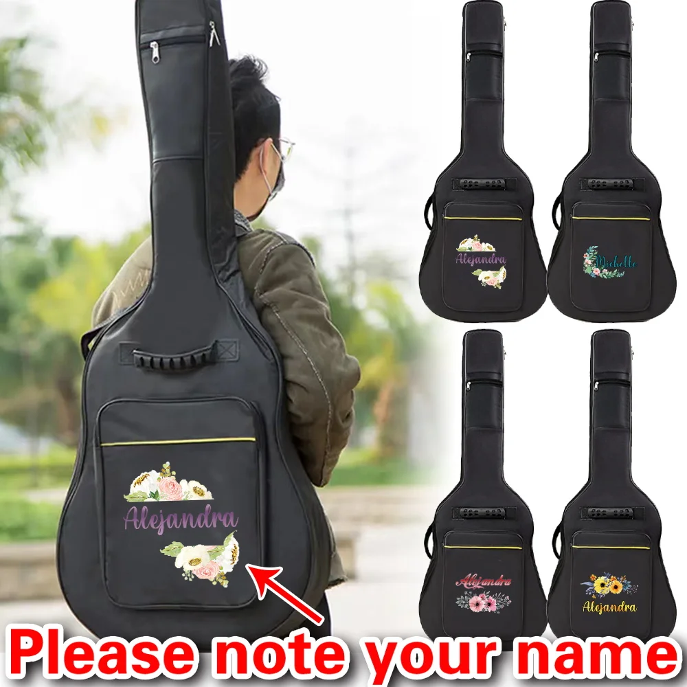 

Персонализированная портативная сумка для гитары с регулируемым плечевым ремнем, аксессуары для гитары