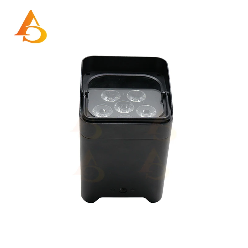 6x18w Batteria Par Luce RGBWA UV 6IN1 LED Wireless DMX con App per telefono Telecomando per la luce della fase di nozze della festa