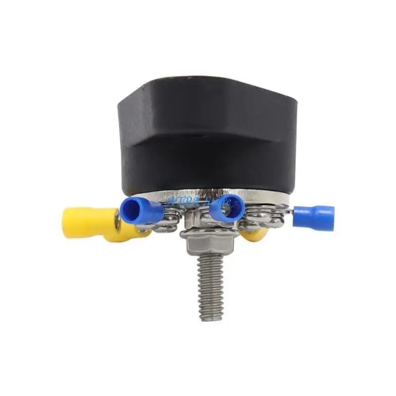 

U13C Terminal Block Studs Bus Bar 3/8" 1/4" BusBar Positive Negative Heavy Duty Power Distribution for Truck