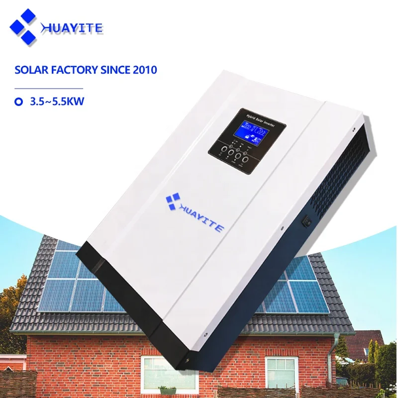 5.6KW 3.6KW Hybrid Solar Inverter 48V Battery Pure Sine Wave Off Grid Solar Charger Mppt 80A 120A DC 24V 48V with Wifi RS485/45