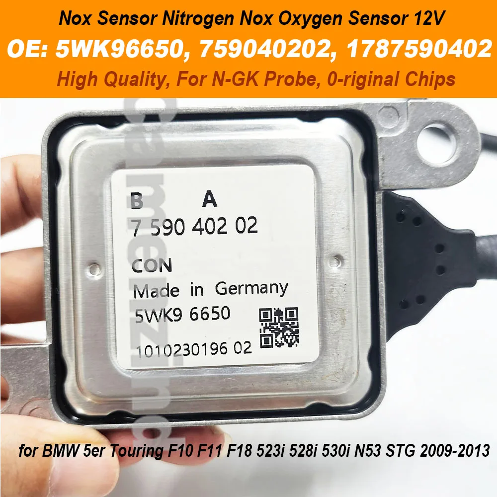 

NEW 5WK96650 11787590402 759040202 5WK96650B ﻿Nox Sensor For BMW 5er Touring F10 F11 F18 523i 528i 530i N53 STG 2009-2013