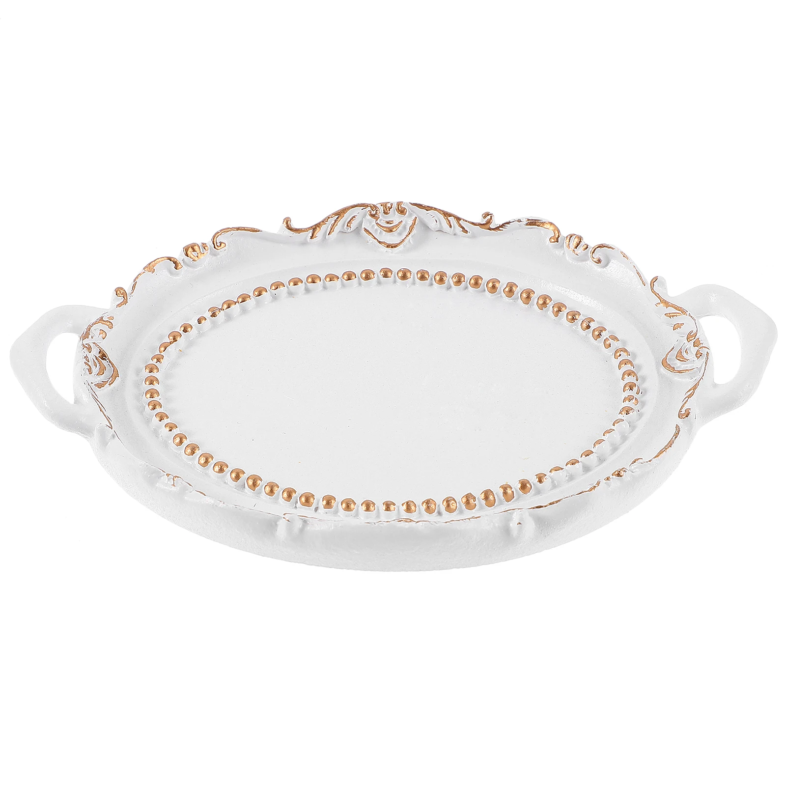 

Euro Pallet Dresser Tray Resin Jewelry Display Vintage Vanity Organizers Storage Box Decorative Home Trinket Perfume