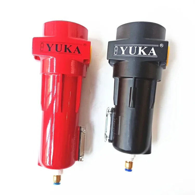 YUKA Air Compressor Gas Water Separator High Efficiency Filter WS15 Cyclone Dehydrator Pipe Filter