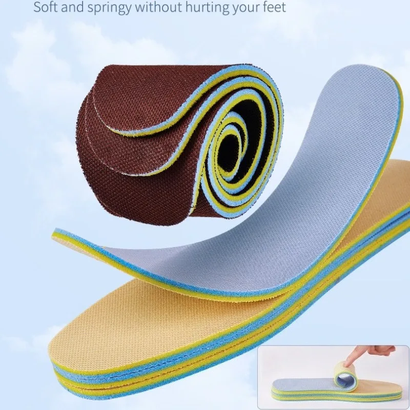 Plantillas deportivas con suela de PU con tecnología Cloud para zapatos, plantillas ortopédicas suaves y transpirables con absorción de impacto para correr