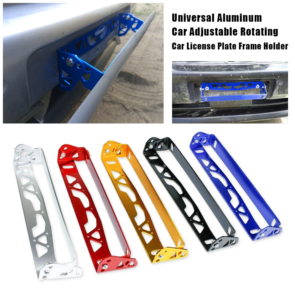 Stylish Car License Plate Frame - Unique Variety Of Colors Stylish Accessory License Plate Bracket black 24 5 21 3cm