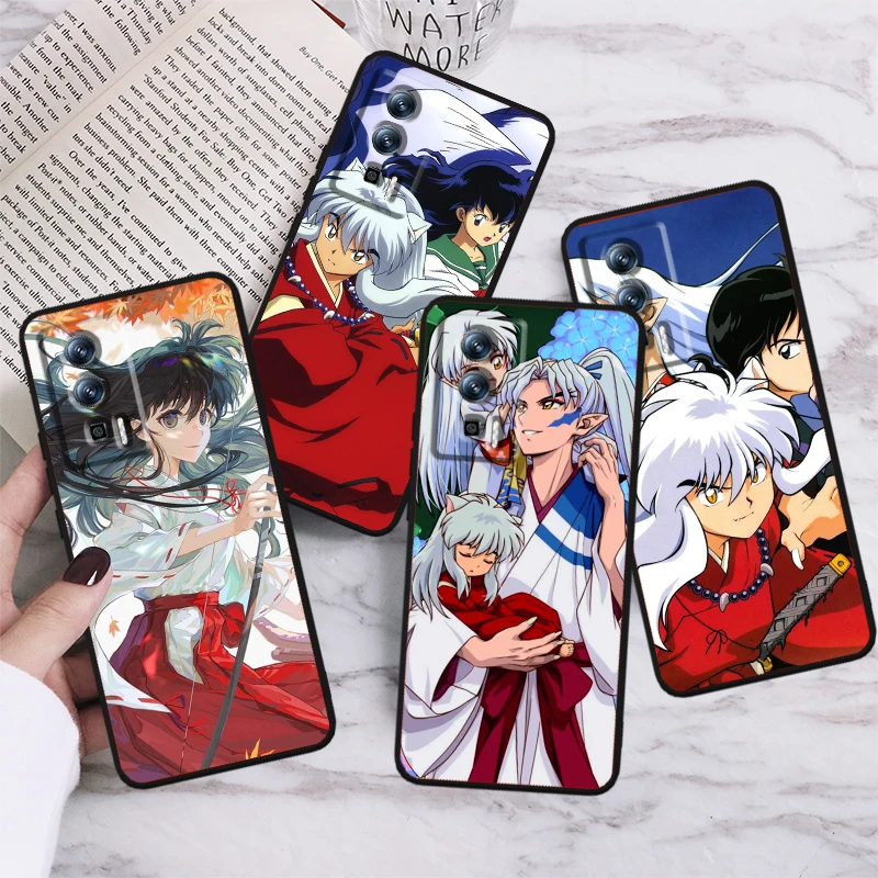 

I-Inuyasha Cool Cute For Xiaomi Redmi 9A 9C 9AT 10C 9 9T 10 12C 13C A3 12 K60 A1 K50 K40 5G Black Back Phone Case