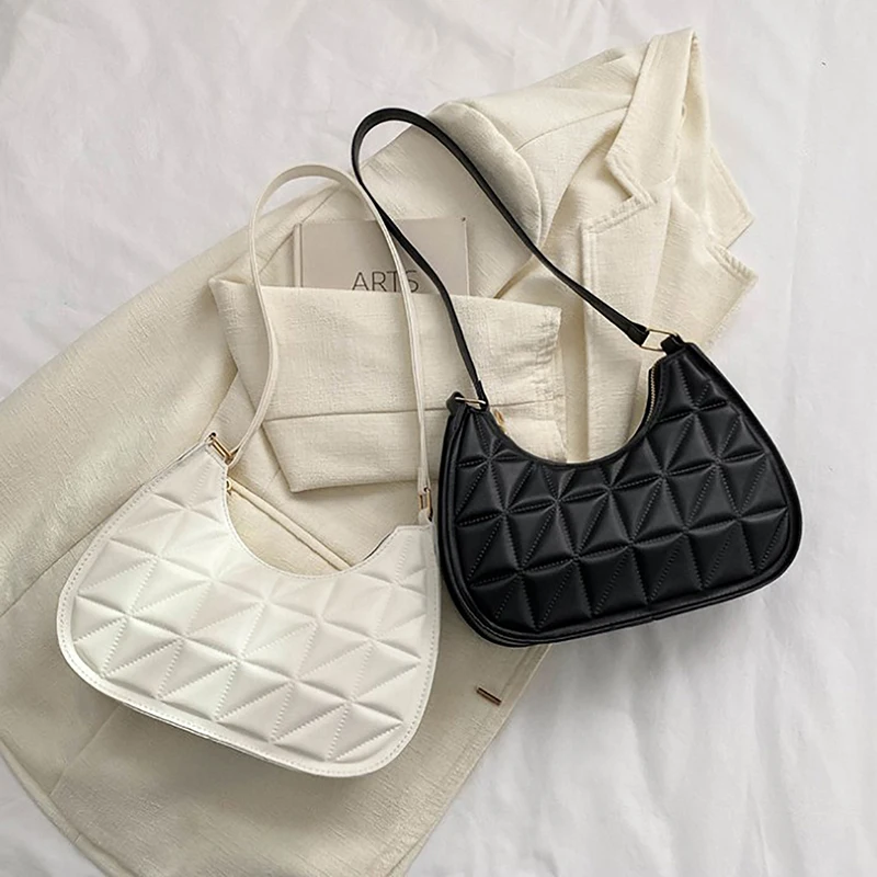 

Travel Solid Color Female Bags For Women Trend Pu Leather Underarm Handbags Women's Bag Tote Shoulder Messenger