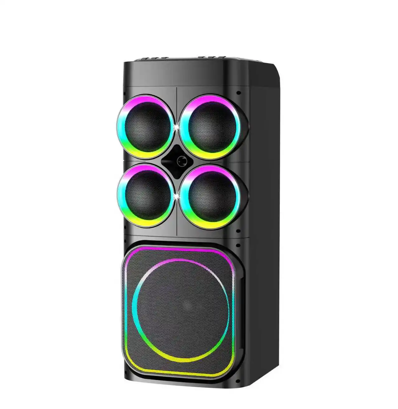 Double 12 Inch Big Power Outdoor Stage Speaker Karaoke For Blue Speaker For Fun Mobile Entertainment