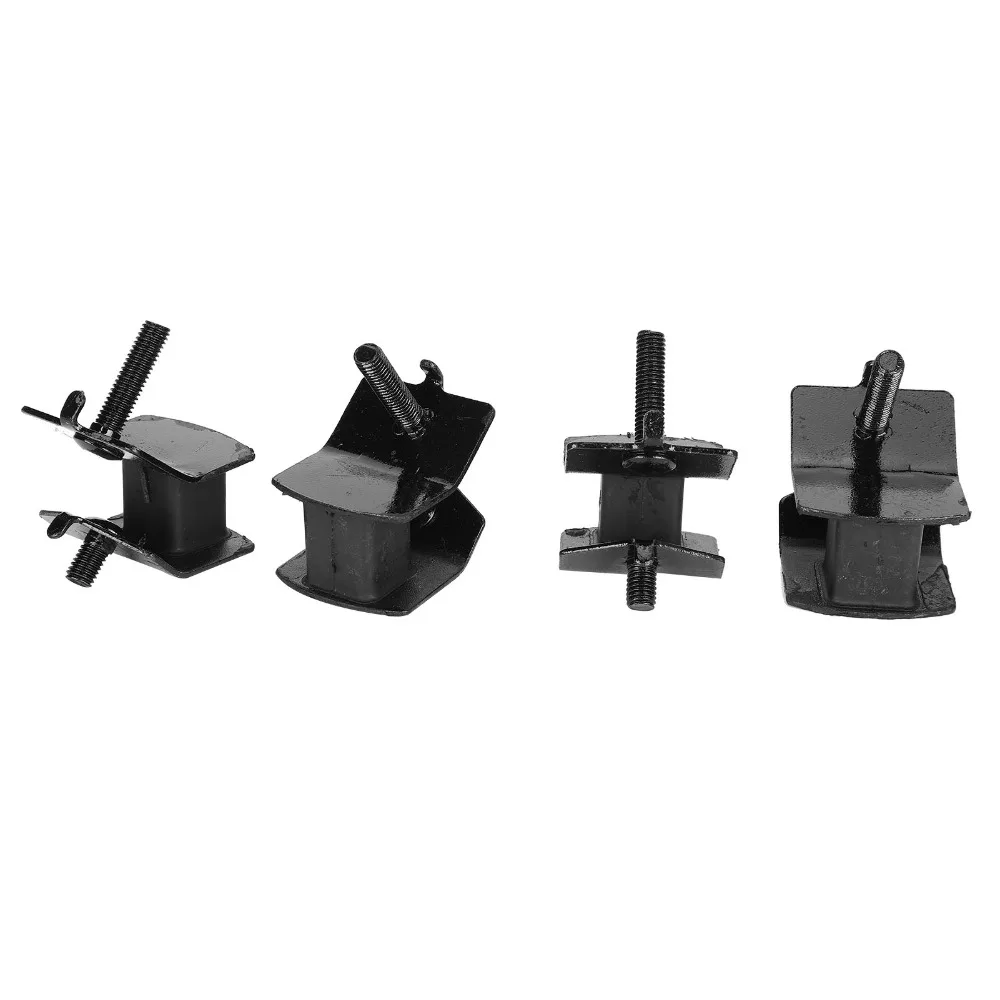 4PCS Black Anti Vibration Mounts Shock Absorbing Anti Vibration Generator Shock Absorbers Practical Rubber Engine Mounting Pads