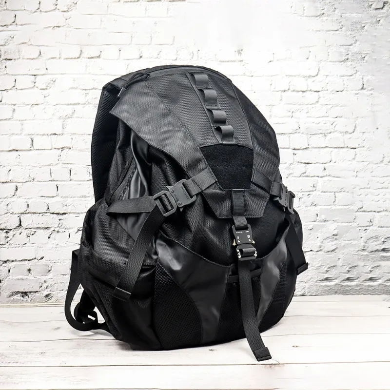 

Alyx Outdoor Hiking Backpack Waterproof Tear Resistant Nylon Multifunctional Black Rucksack