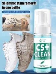 White Shoe Cleaner Dry Cleaning Stain Remover Foam Cleaner Sneaker Yellowing and Whitening Cleaner