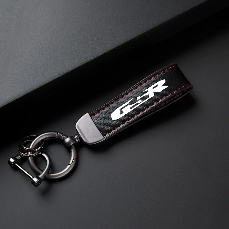 Keyrings For SUZUKI GSR 750 GSR 600 400 GSR600 GSR400 GSR750 Key Ring Keys Strap Leather Keychain Men Car Personality Motorcycle - view 3
