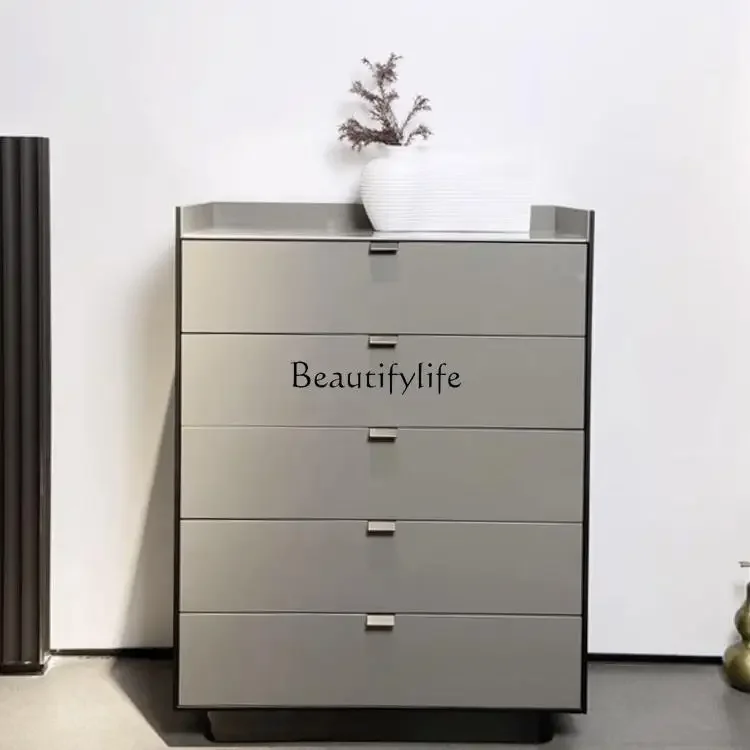 

1Italian minimalist end custom chest cabinet entry porch cabinet decorative cabinet