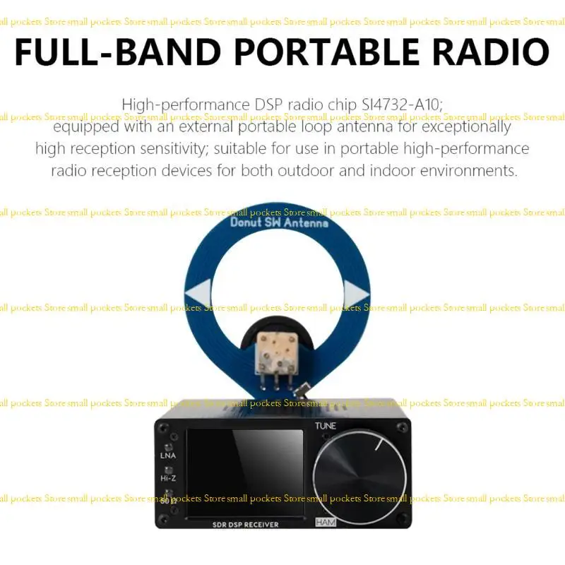R1WD Multiband Radio Receiver mit WLAN und Zeitsynchronisation Metall Shell