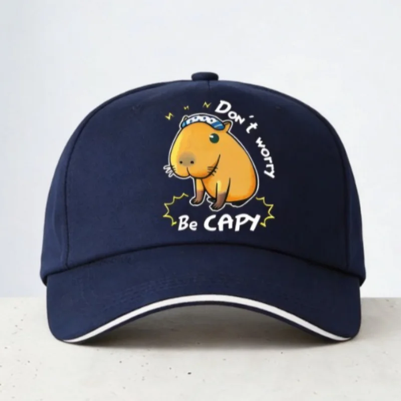 I Love Capybaras Anime Baseball Cap Men Women Adjustable Snapback Hat fashion summer Breathable Unisex Trucker Caps