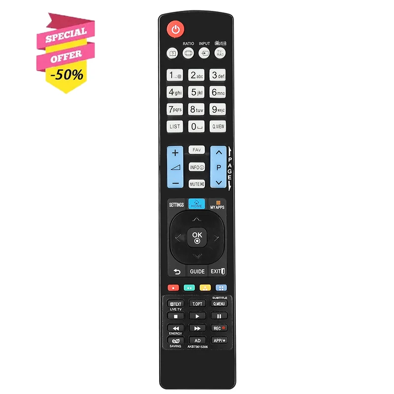 AKB73615306 Remote Control For TV 26LD350 32LD420 32LD450 32LD520 32LD550 37LD450 42LD420 42LD450 42LD520 42LD550 42LD630