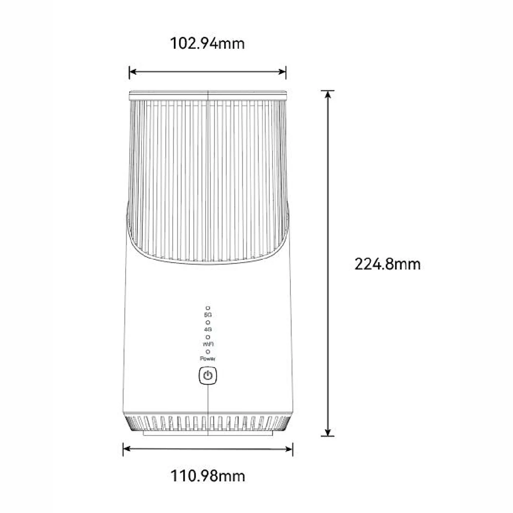 EDUP High Performance EP-N9570 AX1800 Wifi 6 Mesh Routers 5G Sim Card CPE Router with Sim Card Slot 5G Module
