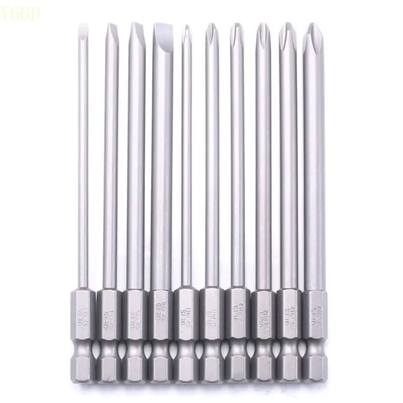 

Y6GD 10 Piece Electric Tool Accessories Screwdriver Bit 100mm Perfect For Power Tool