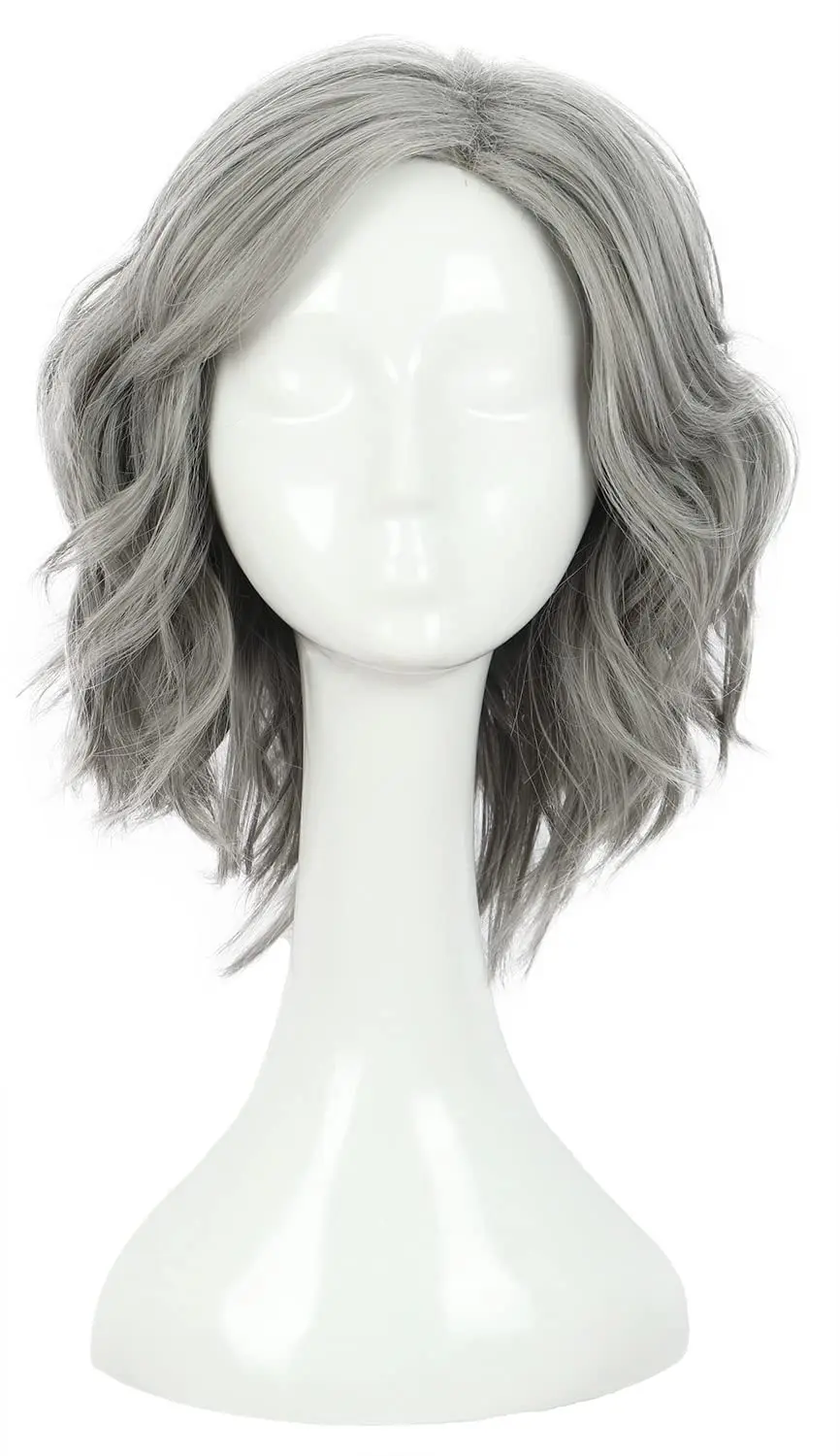 

The Count of Monte Cristo Curly Grey Wigs Short Synthetic Hair Edmond Dantes Cosplay Wigs Heat Resistant Party Wigs