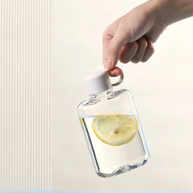 360ML BPA Free Sport Water Bottle Crystal Clear Plastic Portable Cup Juice Milk Outdoor Drinks  Portable Outdoor Cup