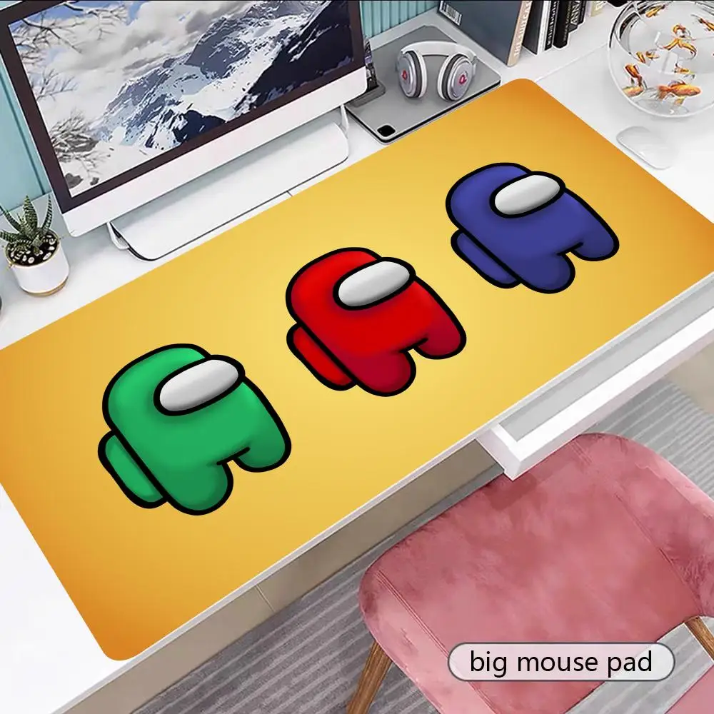 

Коврик для мыши Game A-Among Us-s, геймерский коврик для клавиатуры, резиновый коврик для мыши с героями мультфильмов, большой коврик для мыши для мотоцикла, компьютера, ПК