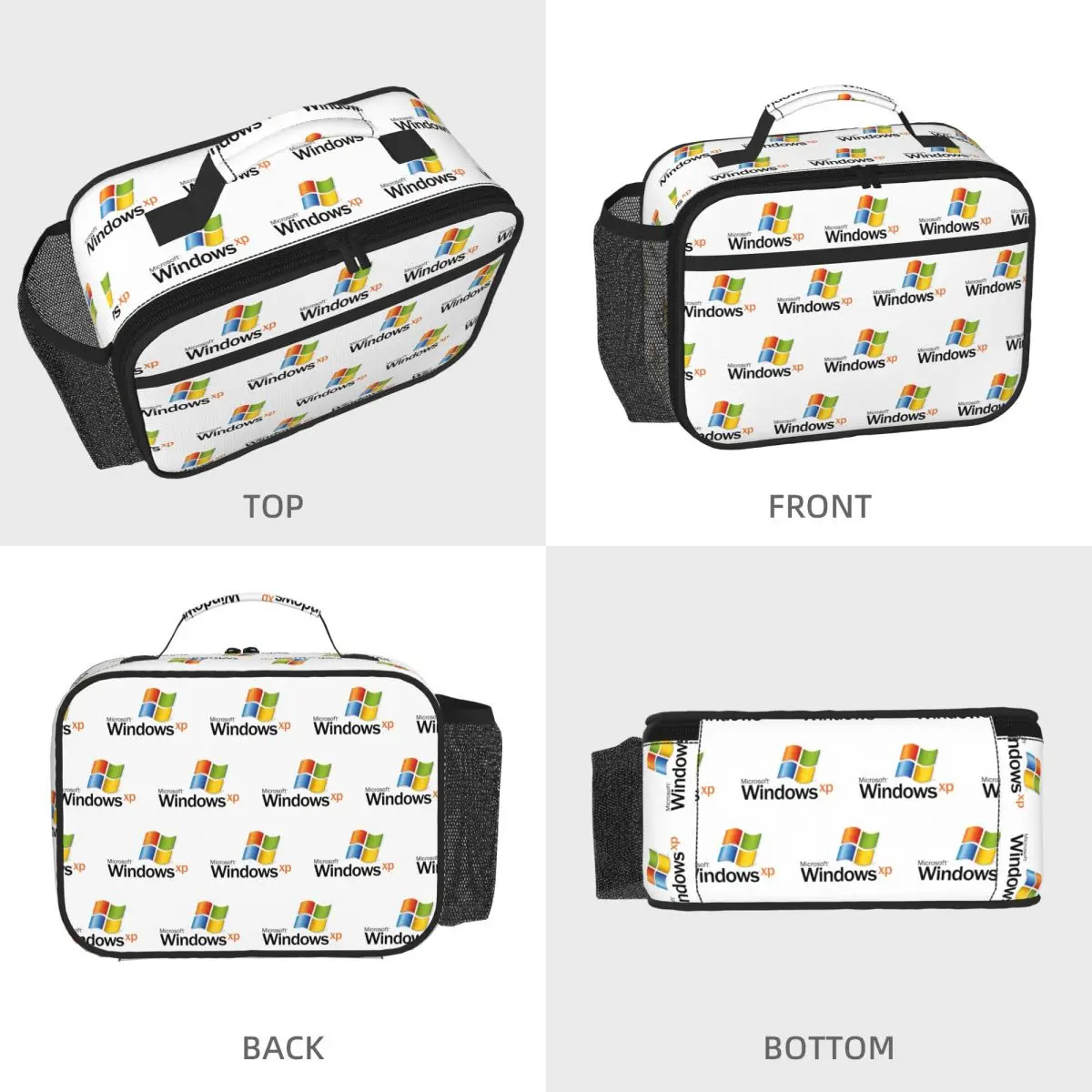 Windows Xp 2 Insulated Lunch Bag for Women Kids Leakproof Food Boxes Thermal Lunch Box Tote
