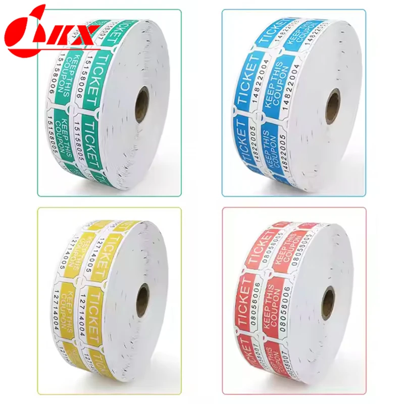 LKX 1000 Sheets Pull Tab Continuous Numbering Accept Custom Colors and Logos Offset Printing Lottery Tickets Sweepstakes