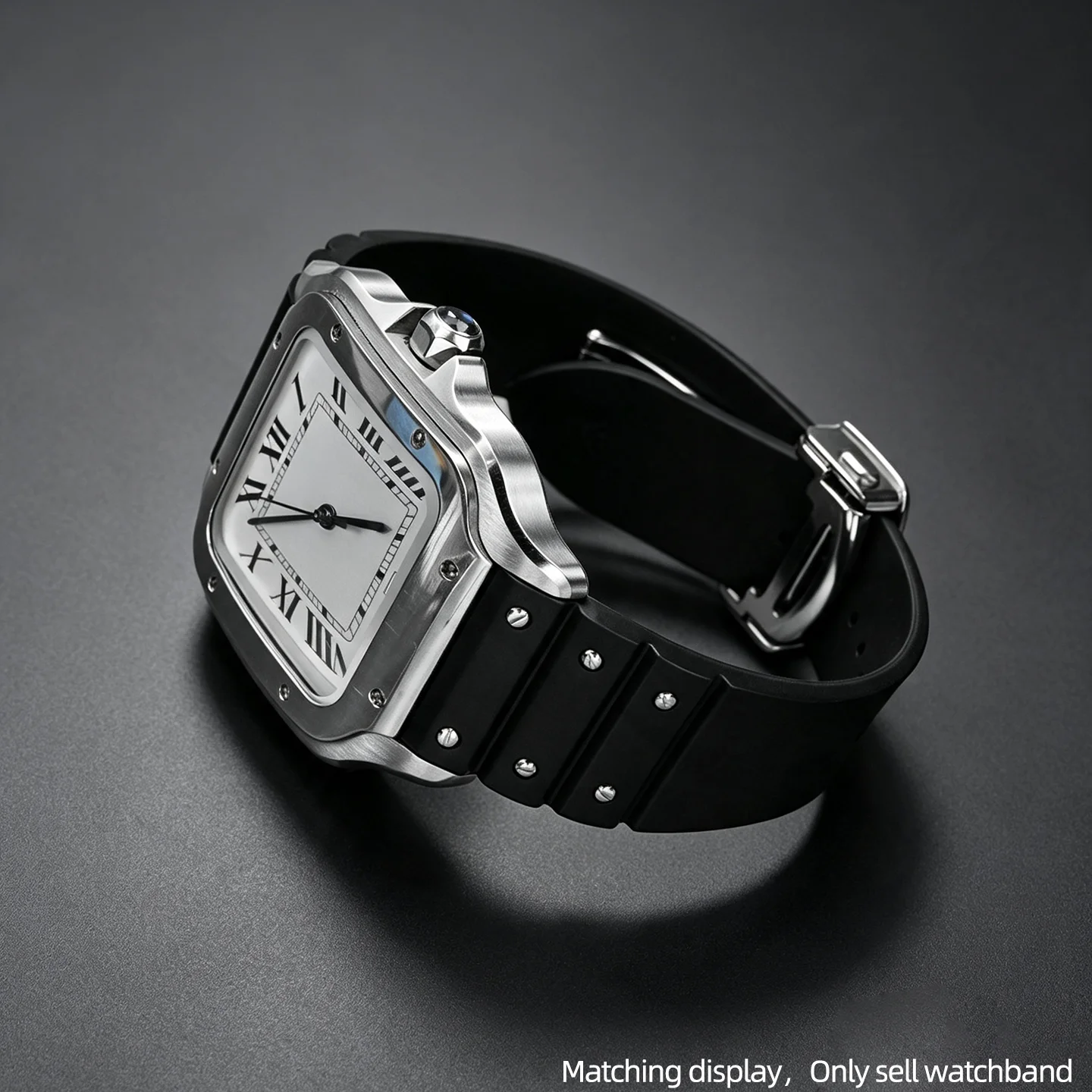 Cartier Watch Santos - สายนาฬิกาคุณภาพสูงขนาด 19 มม. 21 มม. พร้อมตัวล็อกแบบปลดเร็ว