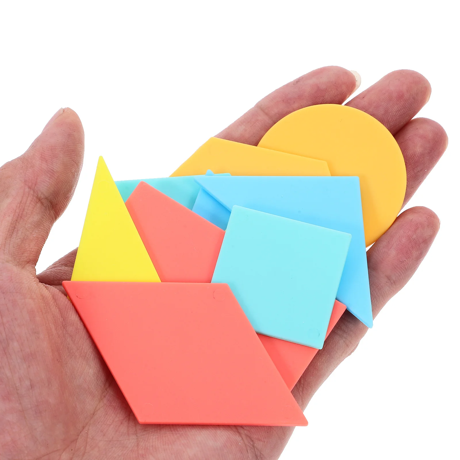 

100Pcs Children Geometric Shape Learning Set Educational Pieces Develop Shape Recognition Critical Thinking Ability