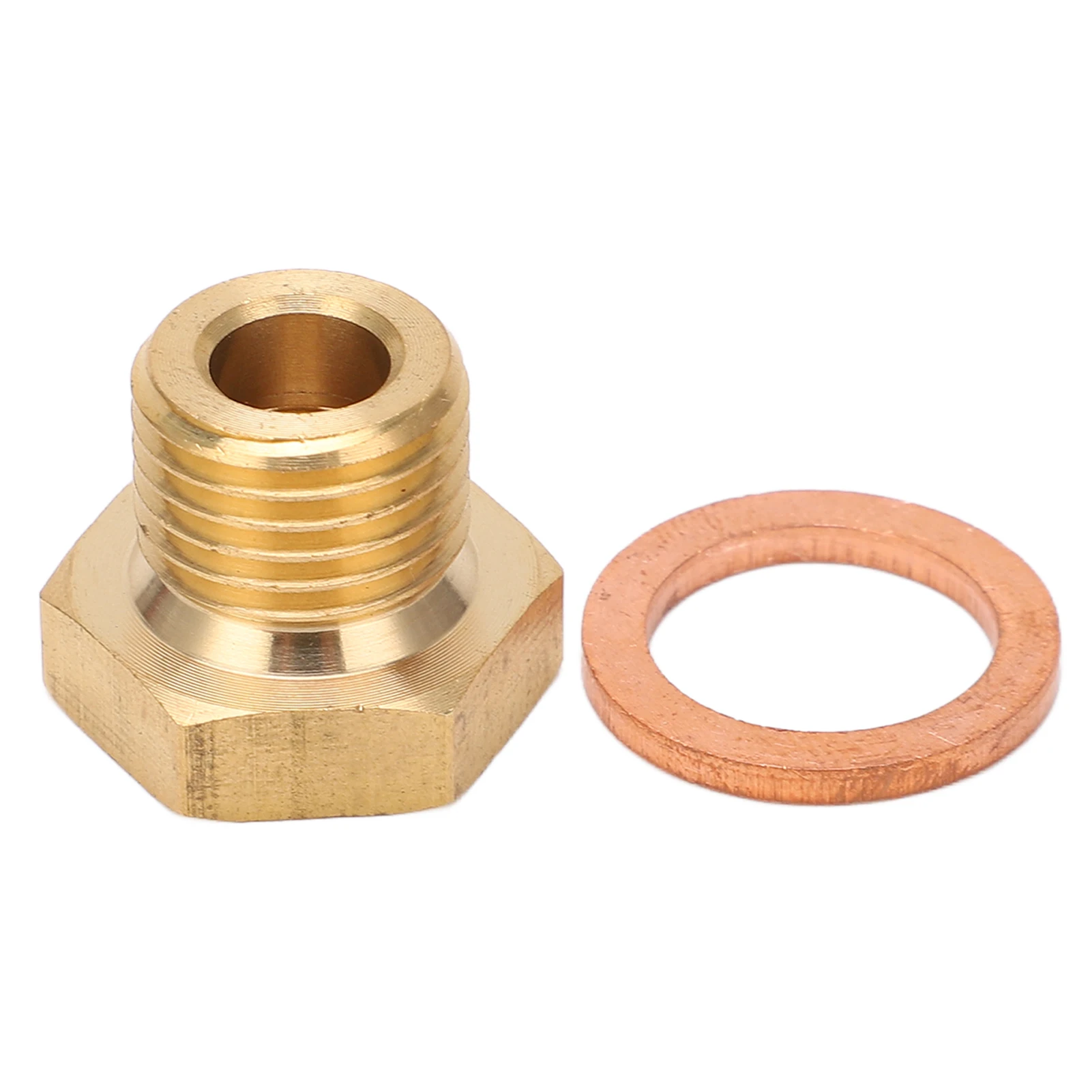 Car High Strength Universal Pressure Temperature Gauge Sender Adapter 1/8in NPT to M14x1.5 Male Auto Parts