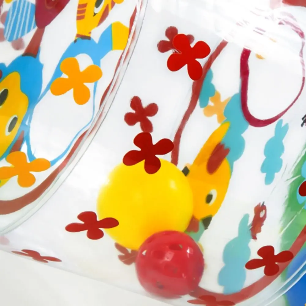 Jouet d'activité de développement, rouleau rampant avec hochet à balle, jouet gonflable en PVC, développement Transparent des bébés