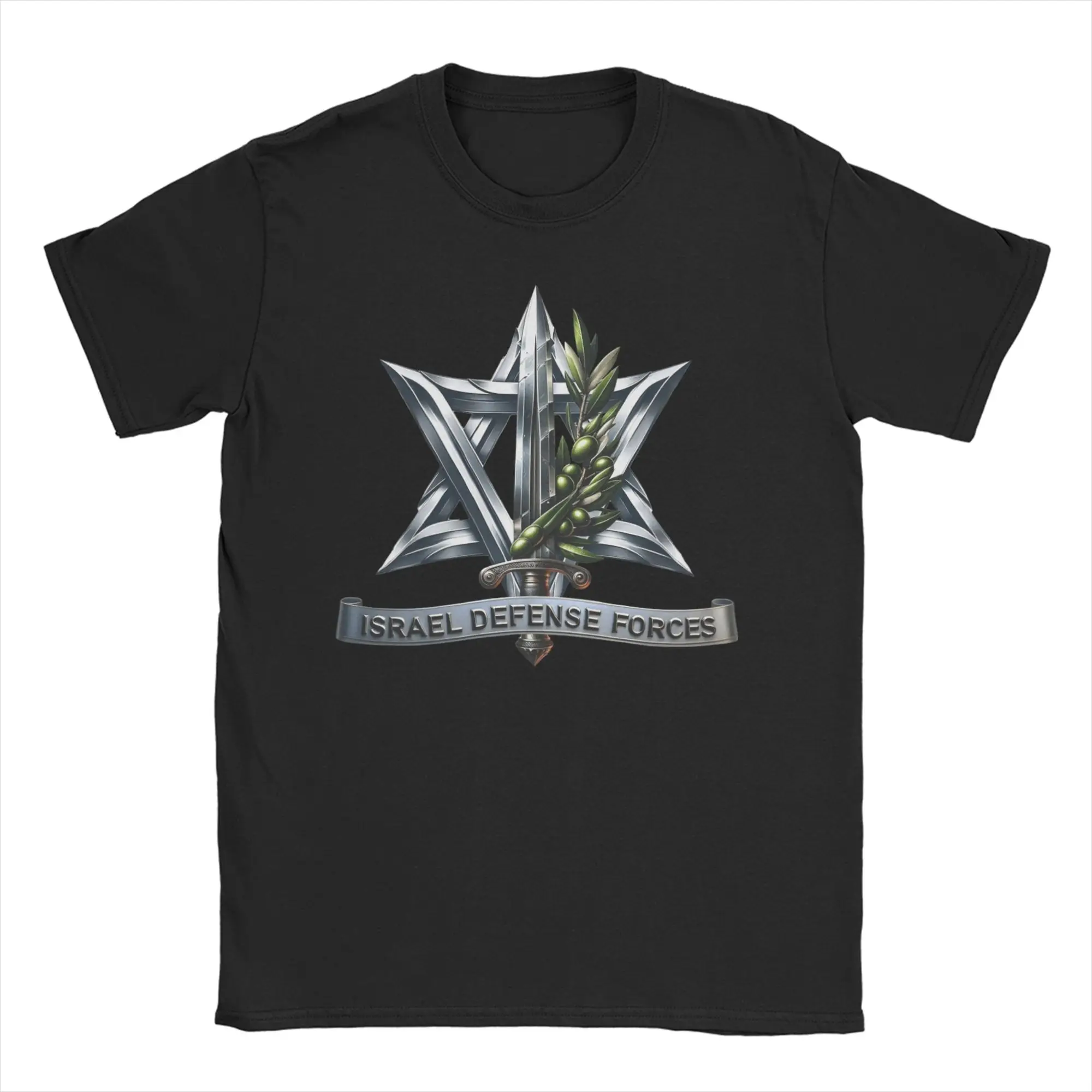 Novelty IDF Swords of Iron  T-Shirts Men Women Cotton T Shirts Israel Defense Forces Short Sleeve Tee Shirt Plus Size Clothing