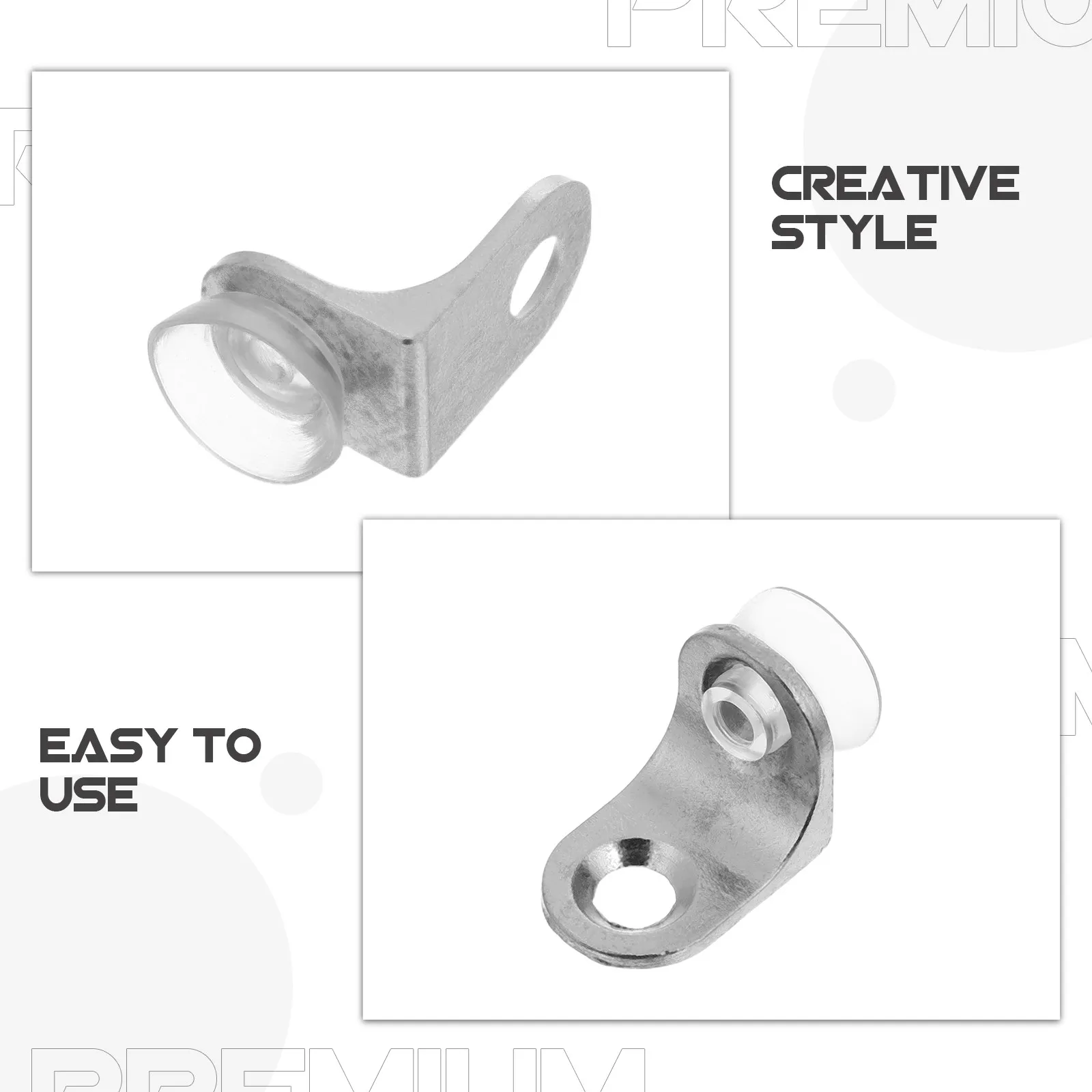 50Pcs Kitchen Cabinet Shelf Pegs Metal Brackets Suction Cup Support Screws Shelf Support for Cupboards Heavy Duty