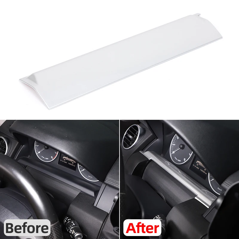 

For Land Rover Discovery 4 2010-2016 Dashboard Lower Panel Automotive Dashboard Decoration Board ABS Black Wood Grain 1pcs