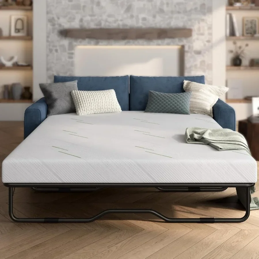 4 Inch Gel Memory Foam Sofa Mattress Queen Size 72 x 58 Inches