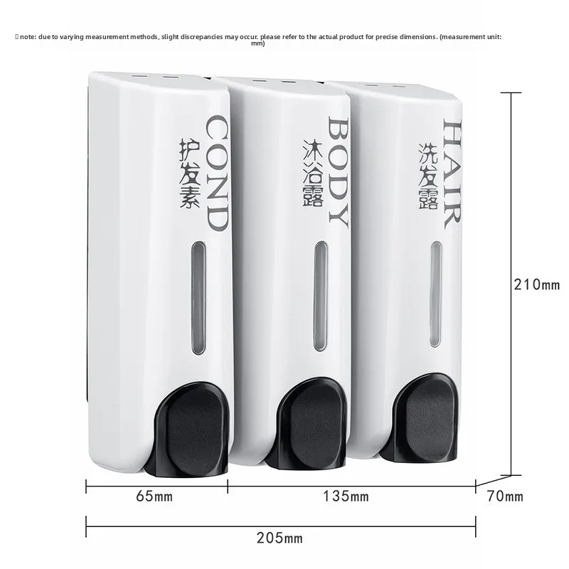 Hotel Hotel Bathroom No Punching Shampoo Body Wash Box Wall Soap Dispenser Hand Sanitizer Bottle Disinfectant