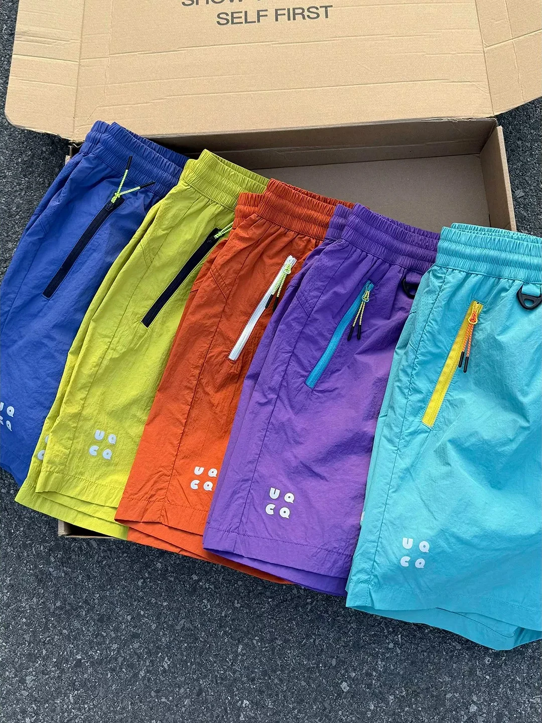 Outdoor Sporty Loose Fit Color Block Shorts Men's Women's Summer Quick Dry Beach Casual Pants Five Inches Length Polyester Fiber