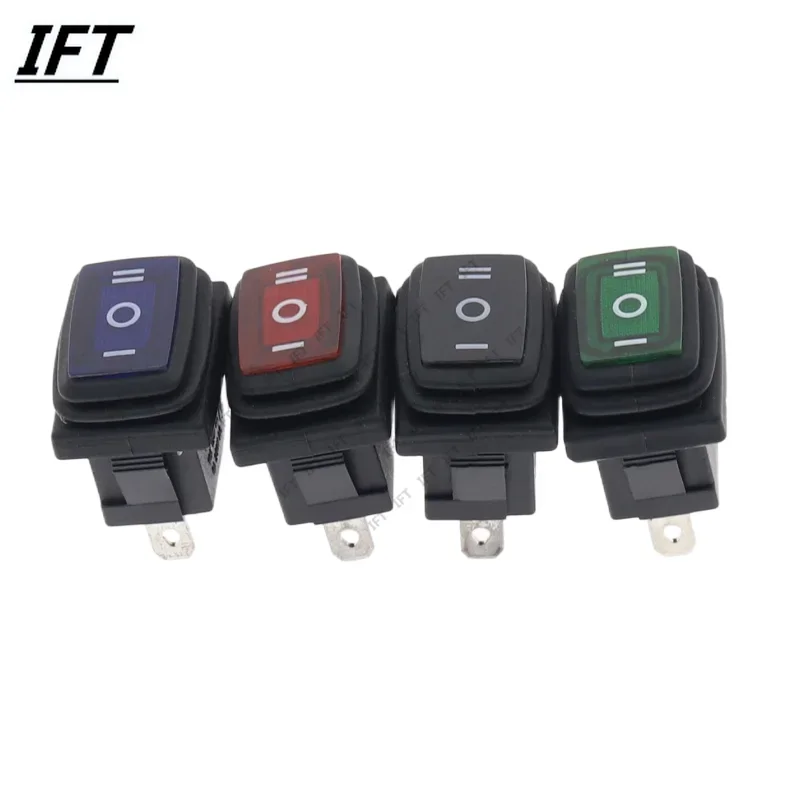 

10PCS/lot KCD1 23x16.8mm Waterproof switch 3PIN red no lights button rocker power switch oil-proof and dust-proof ON/OFF/ON