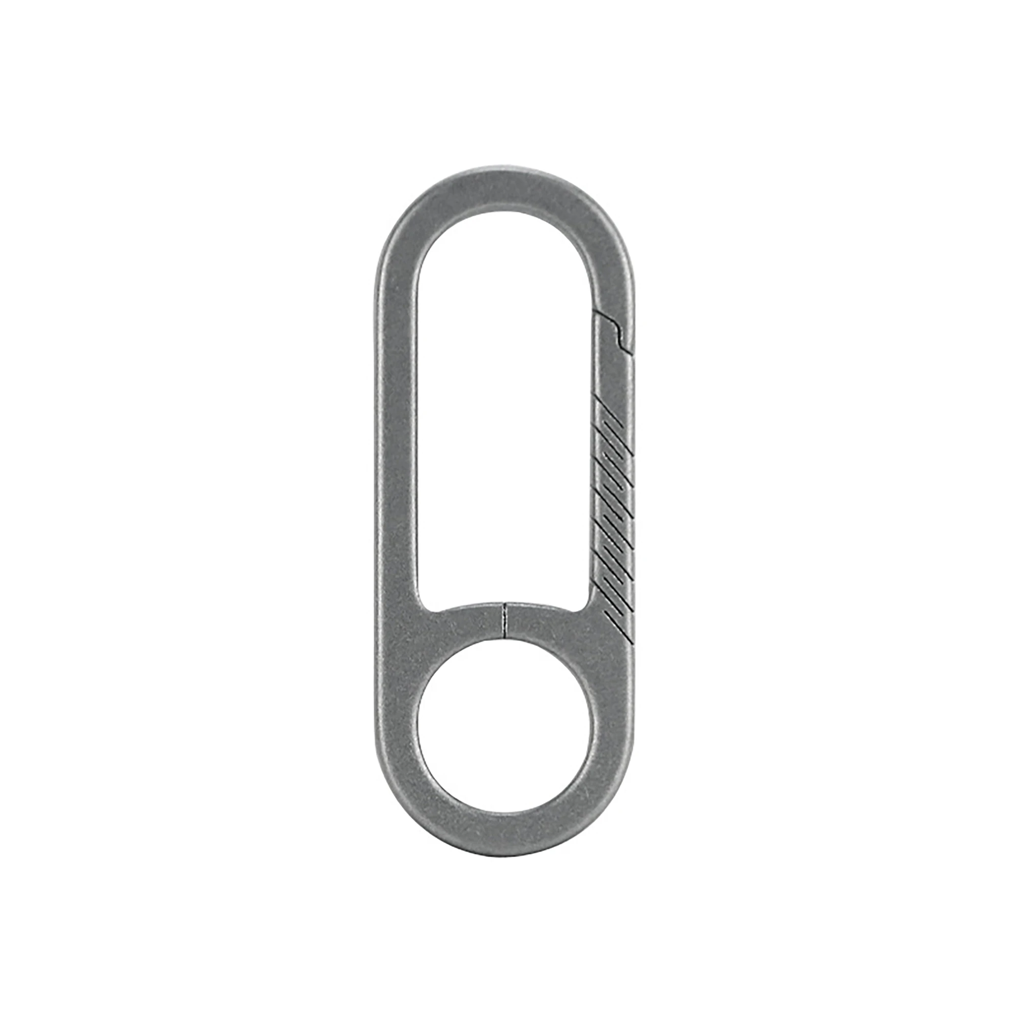 2.4inch Large TC4 Ti keychain Solid titanium oval snap Lock Carabiner Safety Hook EDC gift outdoor activy housewarming