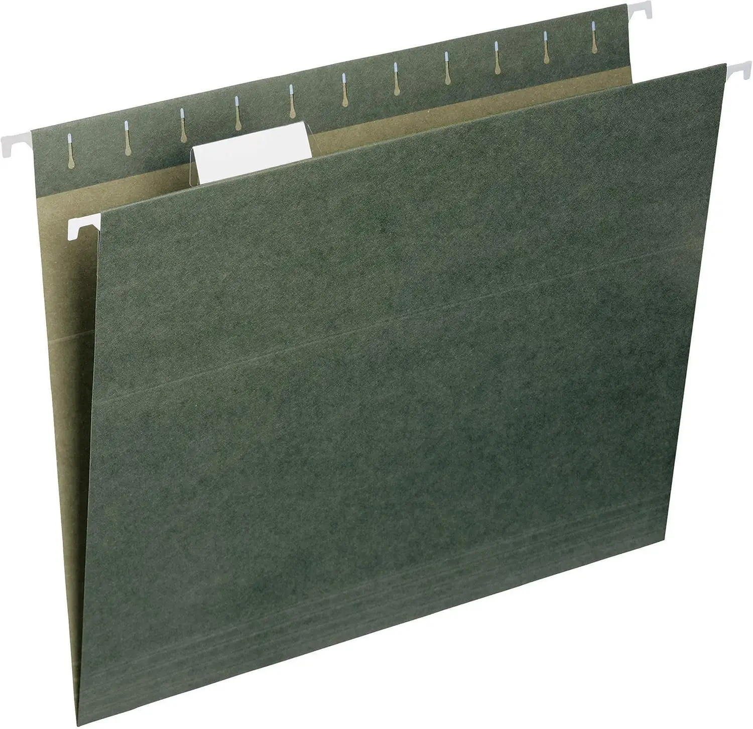 

Letter Size Hanging File Folders, Adjustable Tabs, Standard Green, 50-Pack for Filing Cabinets