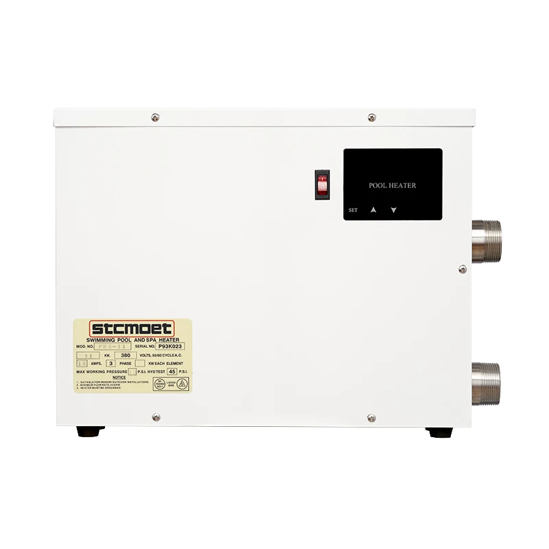 TLF STCMOET 11KW Sistema di riscaldamento della pompa dello scaldabagno per piscina termale fuori terra 220V 380V Riscaldatore elettrico per piscina