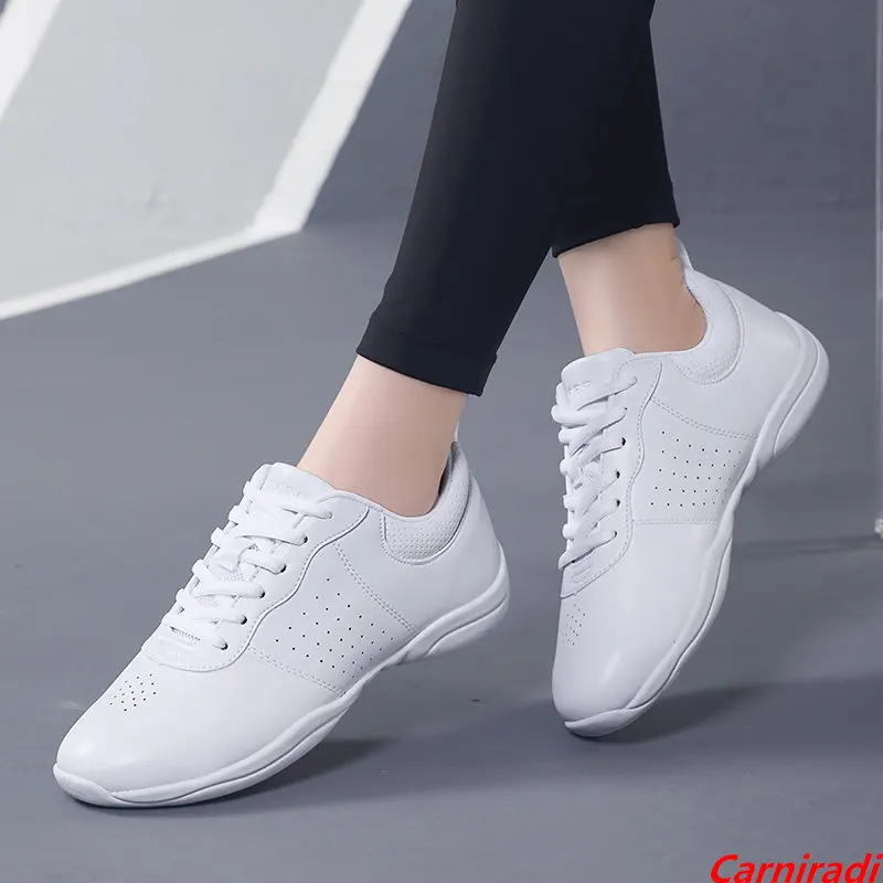 Zapatos de baile aeróbicos para niño y niña, zapatillas deportivas ligeras de suela suave, de Jazz, animadoras, para Fitness