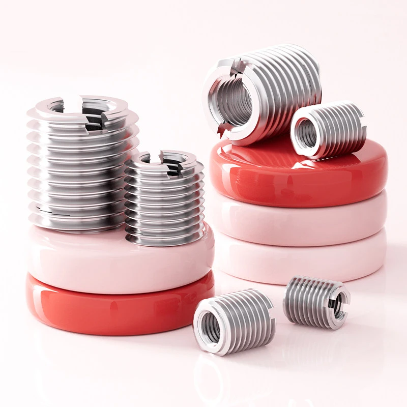 Slotted Inside Outside Thread Adapter Screw M2-14 Wire304 Stainless Steel Thread Insert Sleeve Conversion Nut Coupler Convey1244