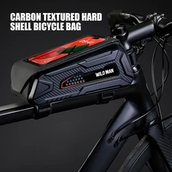 WILD MAN M90 Hard Shell Mountain Bike Bag Road Bike Front Beam Bag Top Tube Bag Saddle Bag Outdoor Cycling Equipment