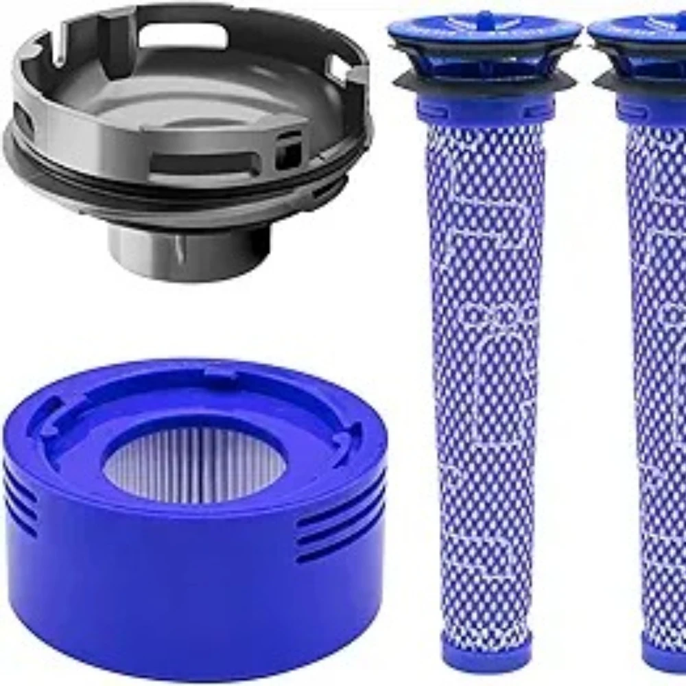 Compatible For Dyson V7 V8,Motor Back Cover & HEPA Filter Vacuum Cleaner Replacement Kit Spare Parts