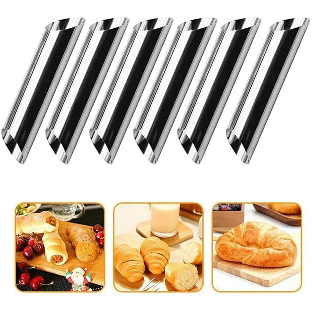 Stainless Steel Danish Spiral Tube New High-quality Non-stick Bull Horn Bag Mold Hollow Spiral Tube